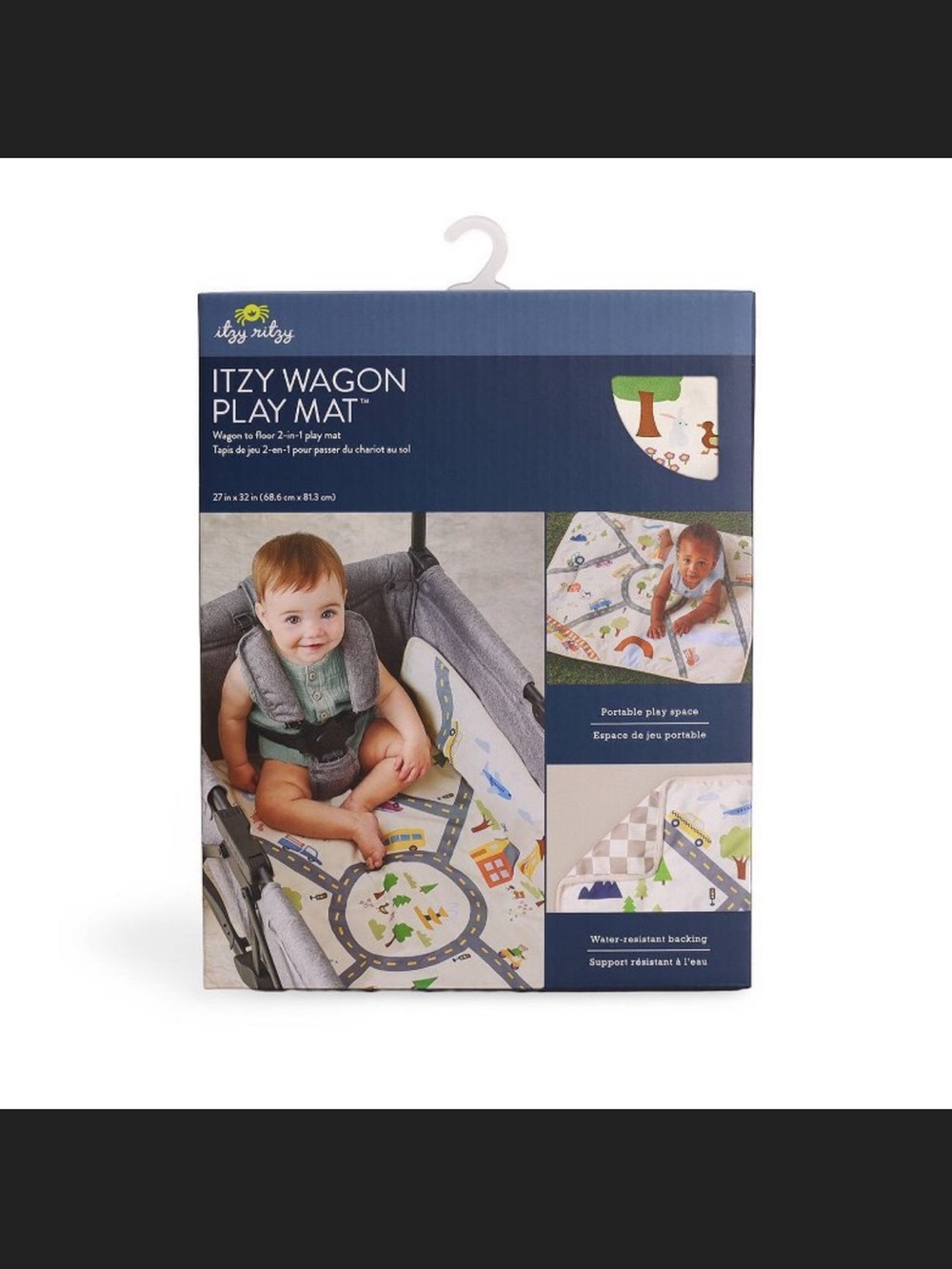 Itzy Ritzy Wagon Play Mat - Multi Color Road & Town